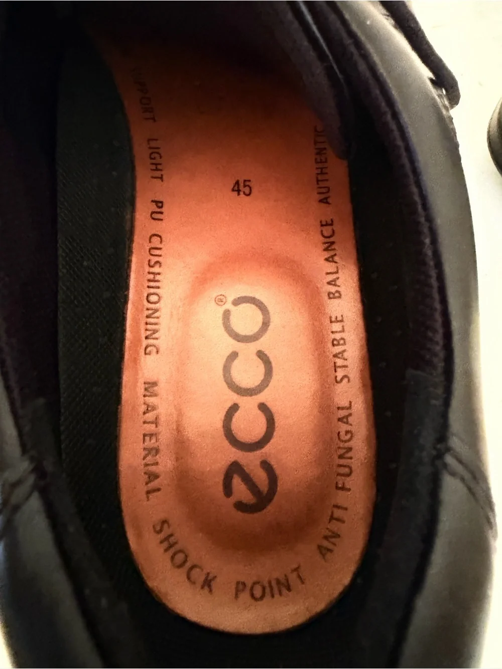 Ecco Black Leather Helsinki Oxford Comfort Dress Shoes